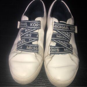 Michael Kors Casey White with straps women sneaker‎ shoes 8.5